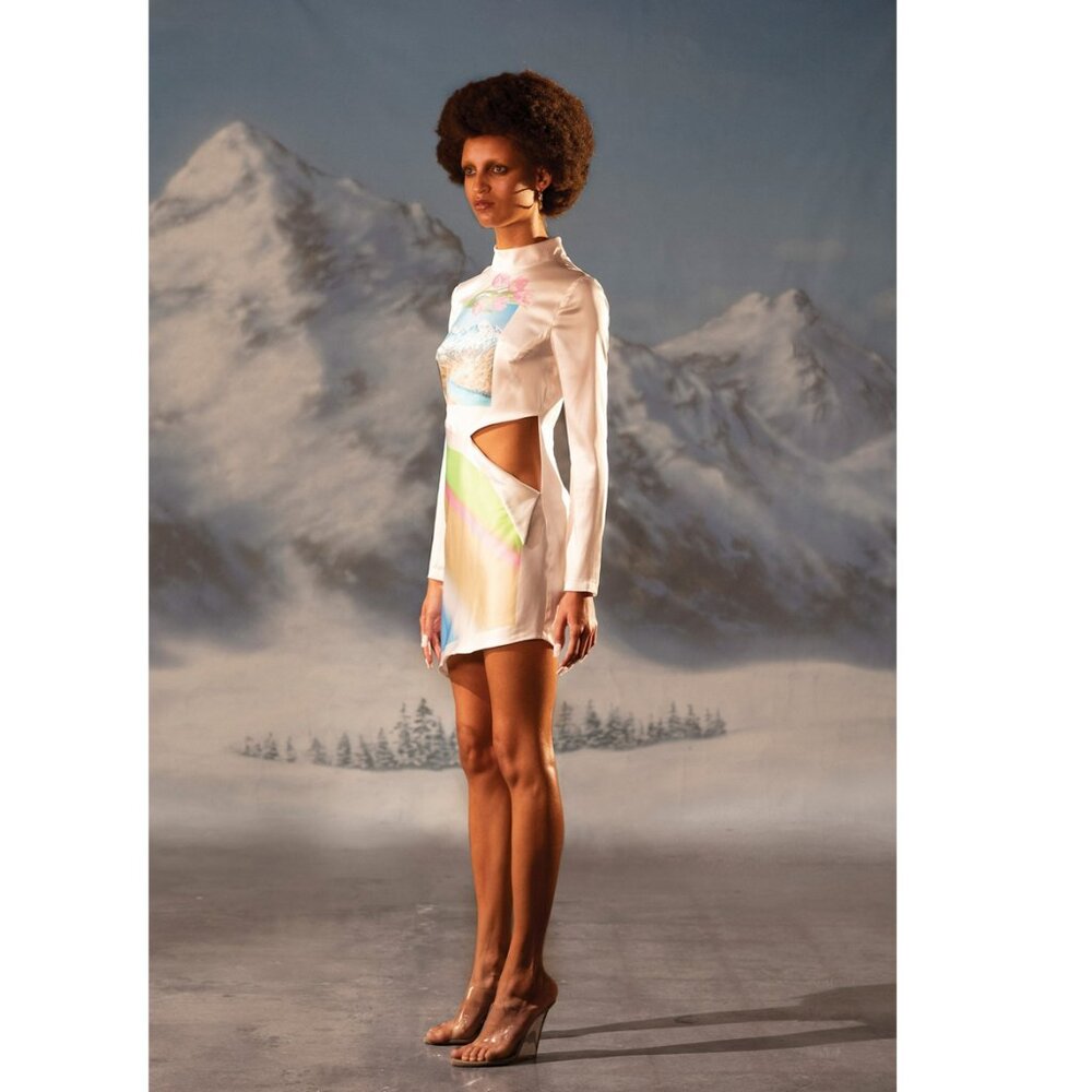 MAISIE WILEN Alpine Peel Silk Dress